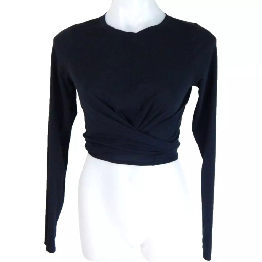 Lululemon Time To Restore Wrap Crop Top Long Sleeve